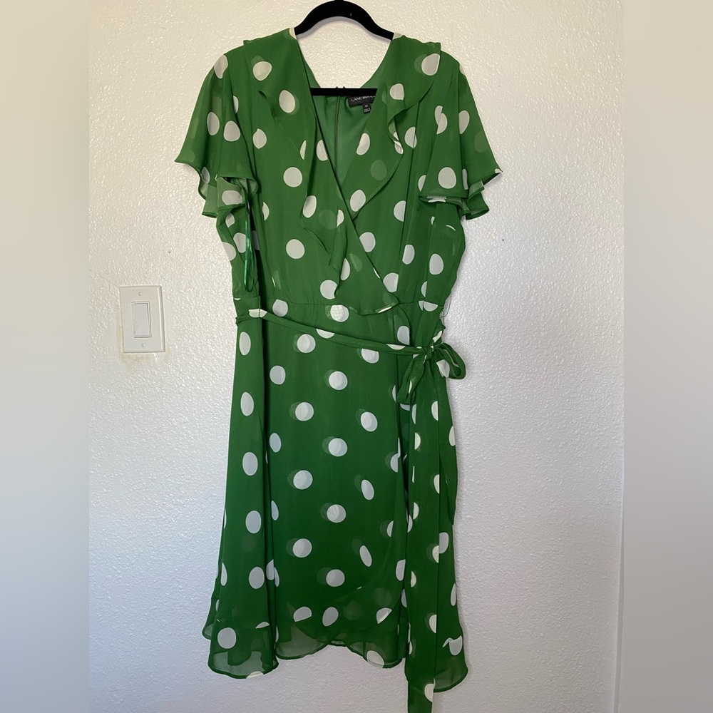 Lane Bryant Polka Dot Wrap Dress